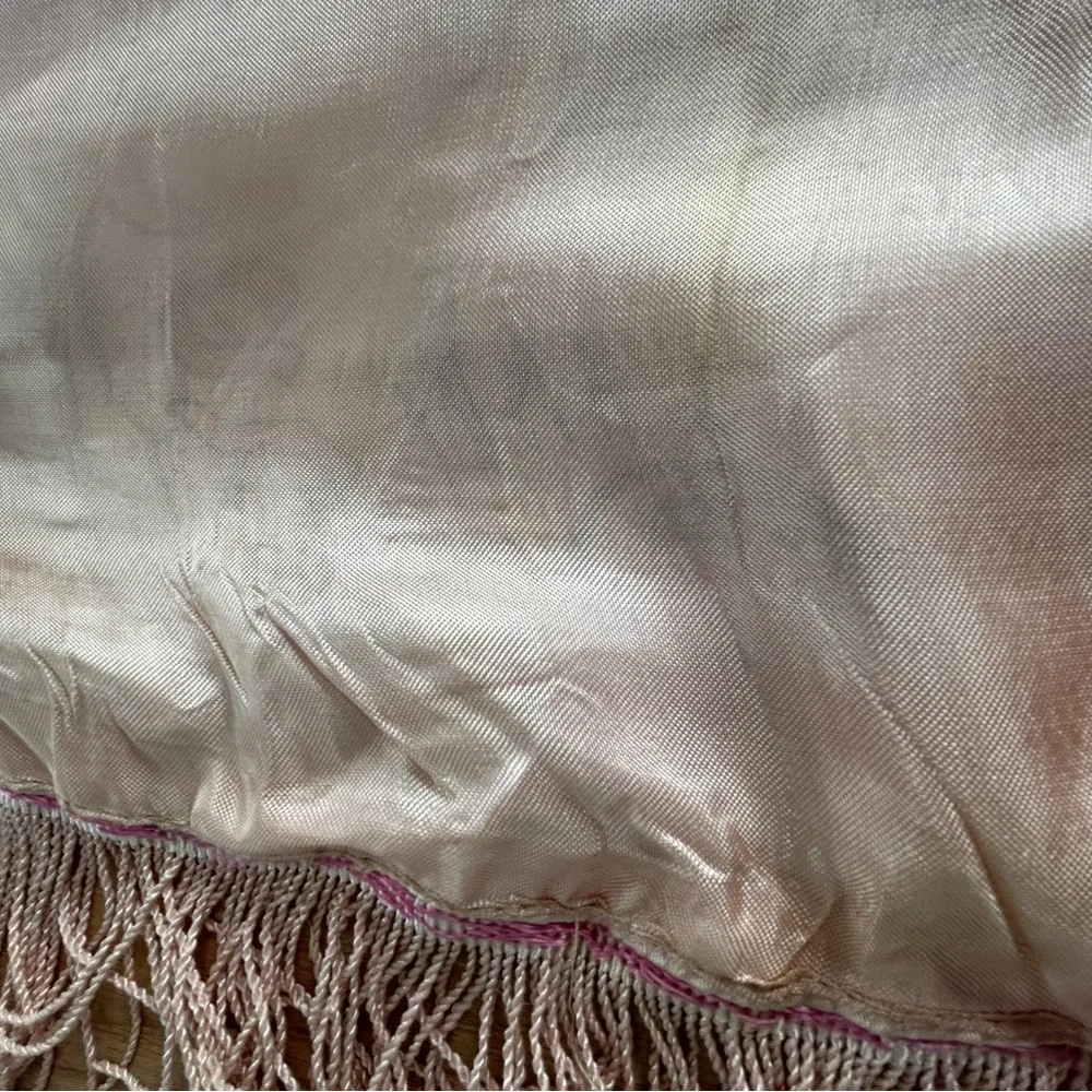 Antique Pillow Sham Silk US Navy Sailor Mother Poem Original Military